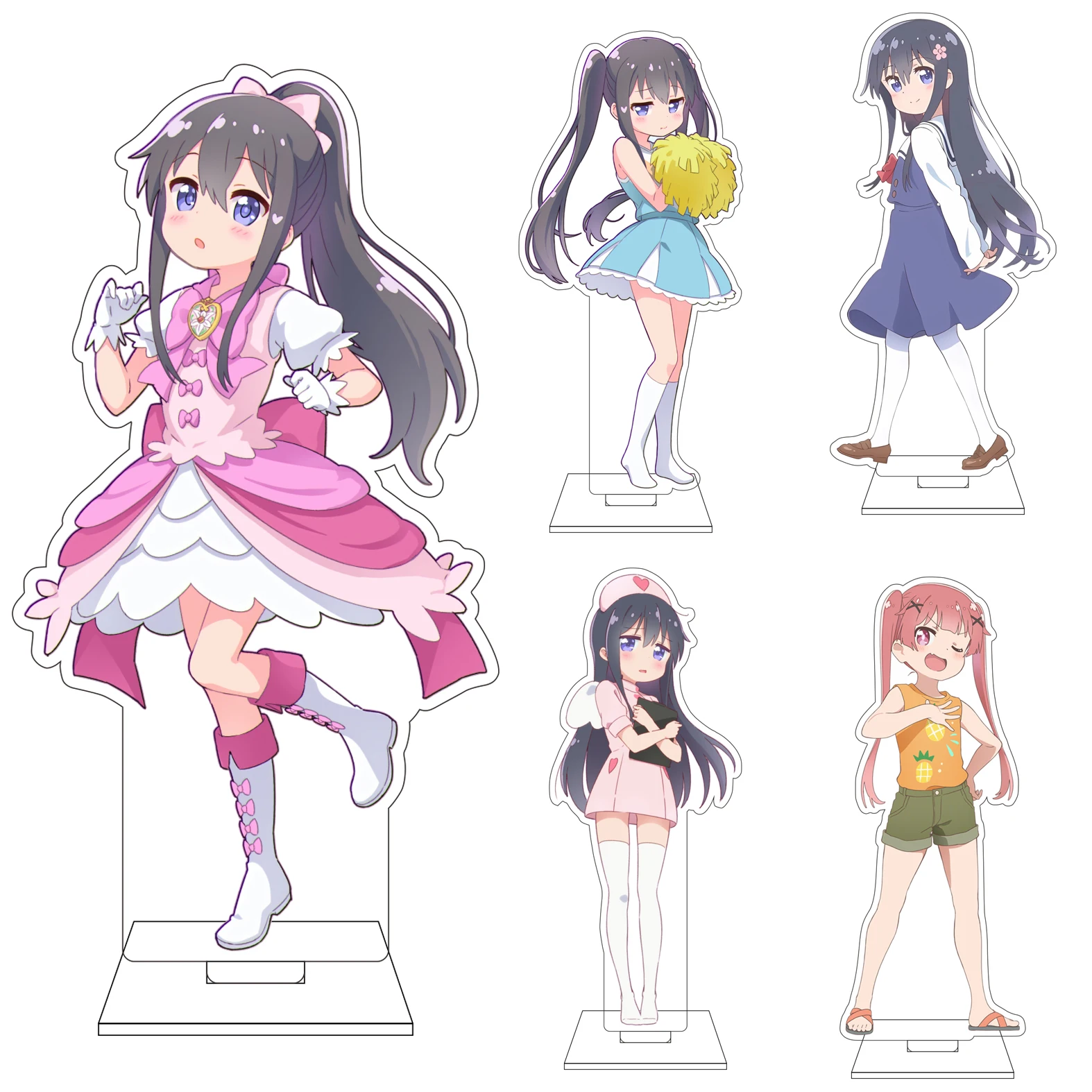 16CM Anime WATATEN! An Angel Flew Down to Me Cosplay Acryl-Figur Ständerplatte Noa Himesaka Hoshino Miyako Ornamente Geschenke