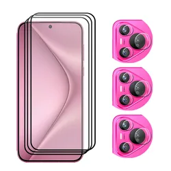 New 9H Tempered Glass For Huawei Pura 70 Screen Protector Anti-Scrtach Soft Fiber Camera film For Pura 70