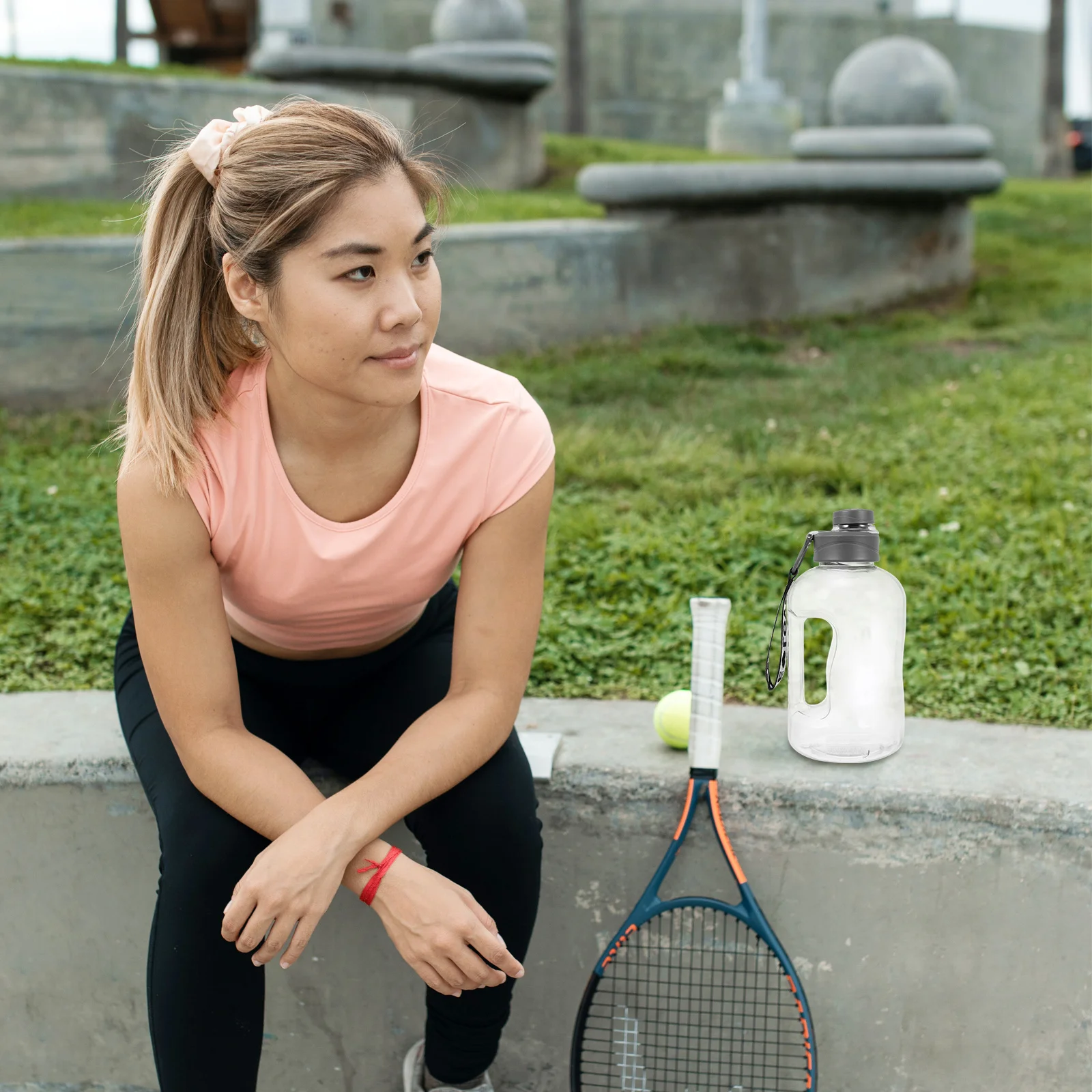 

1Set Large Water Bottle Portable Sports Water Jug with Wide Mouth for Gym Camping Hiking Lightweight Travel Friendly