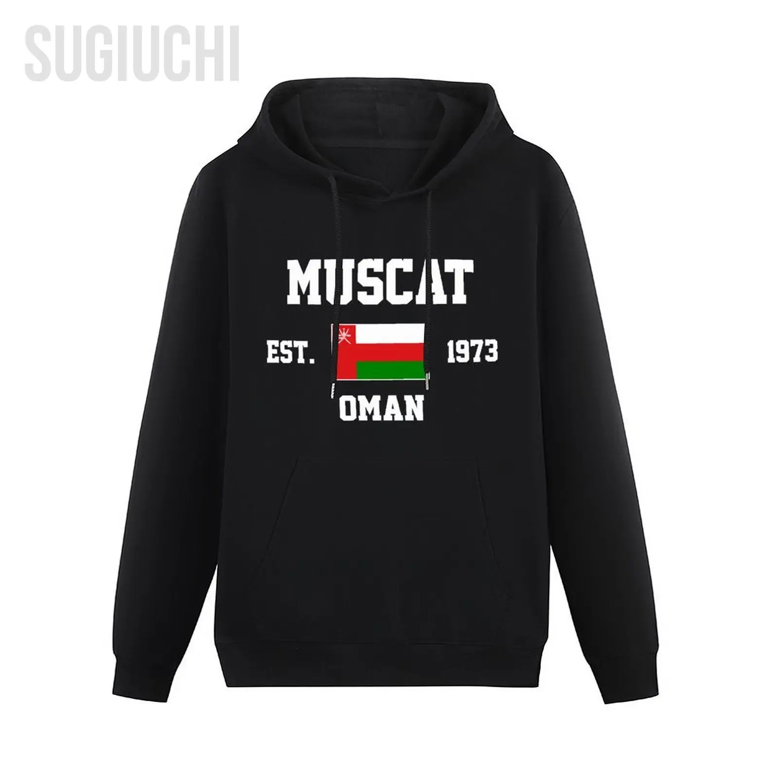 Sudadera con capucha para hombre y mujer, Jersey Unisex de algodón, estilo Hip Hop, Omán, EST.1973, Muscat, mayúscula