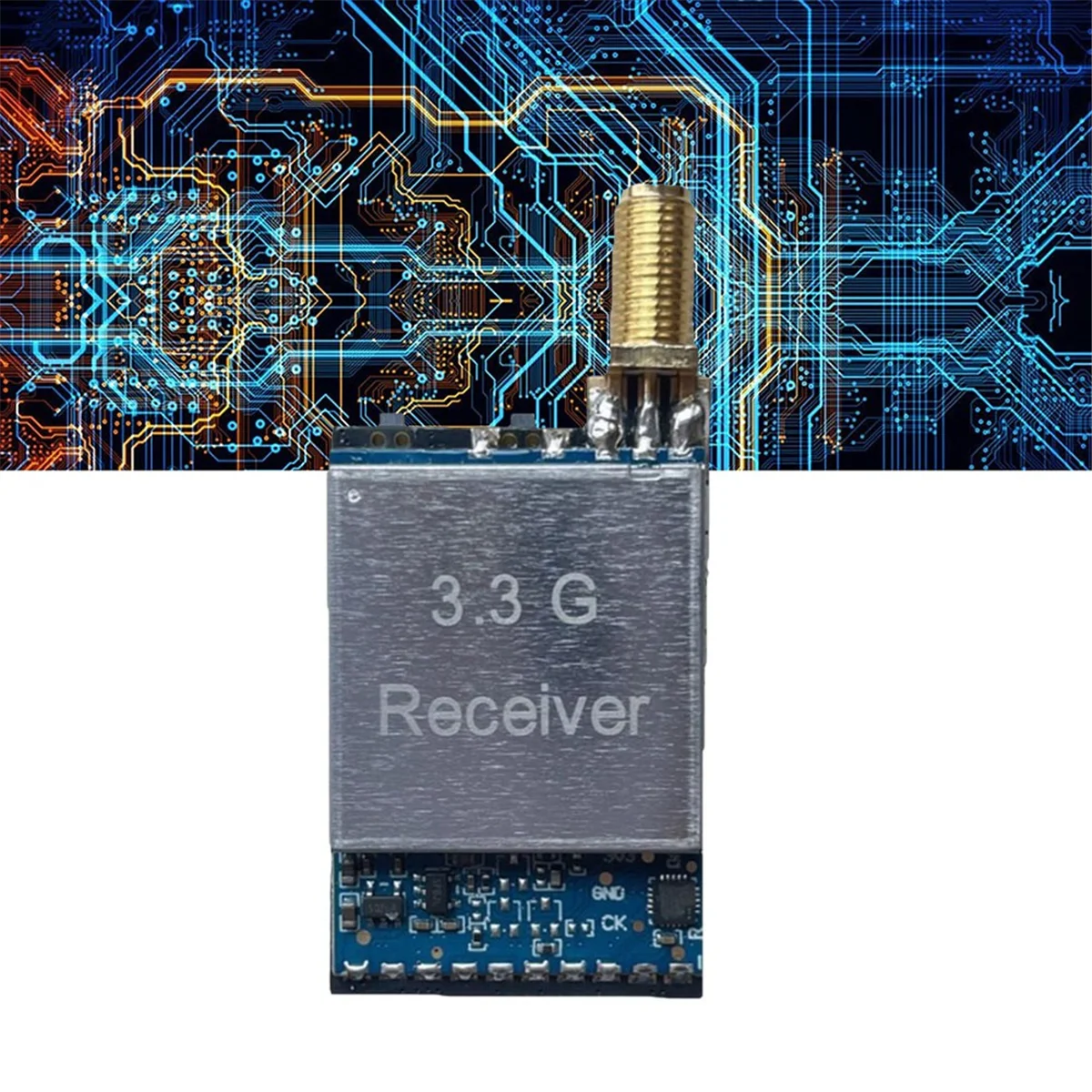 

New 3C-3.3G RX3364- FPV VRX Module Wireless Analog Receiver FPV Audio Video Transmission Module Wireless Receiver Module