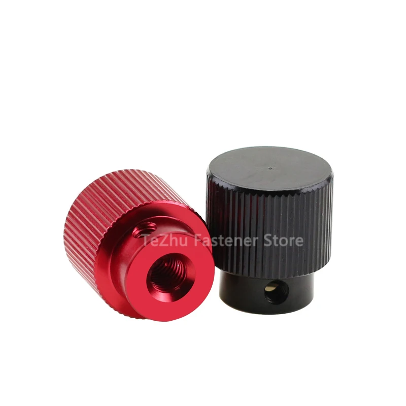 1/2/5pcs M3 Thumb Nut Frame Blind Hole Hand Tighten Nut with M3 Side Hole Thread Aluminum/Stainless Steel Straight/Knurled