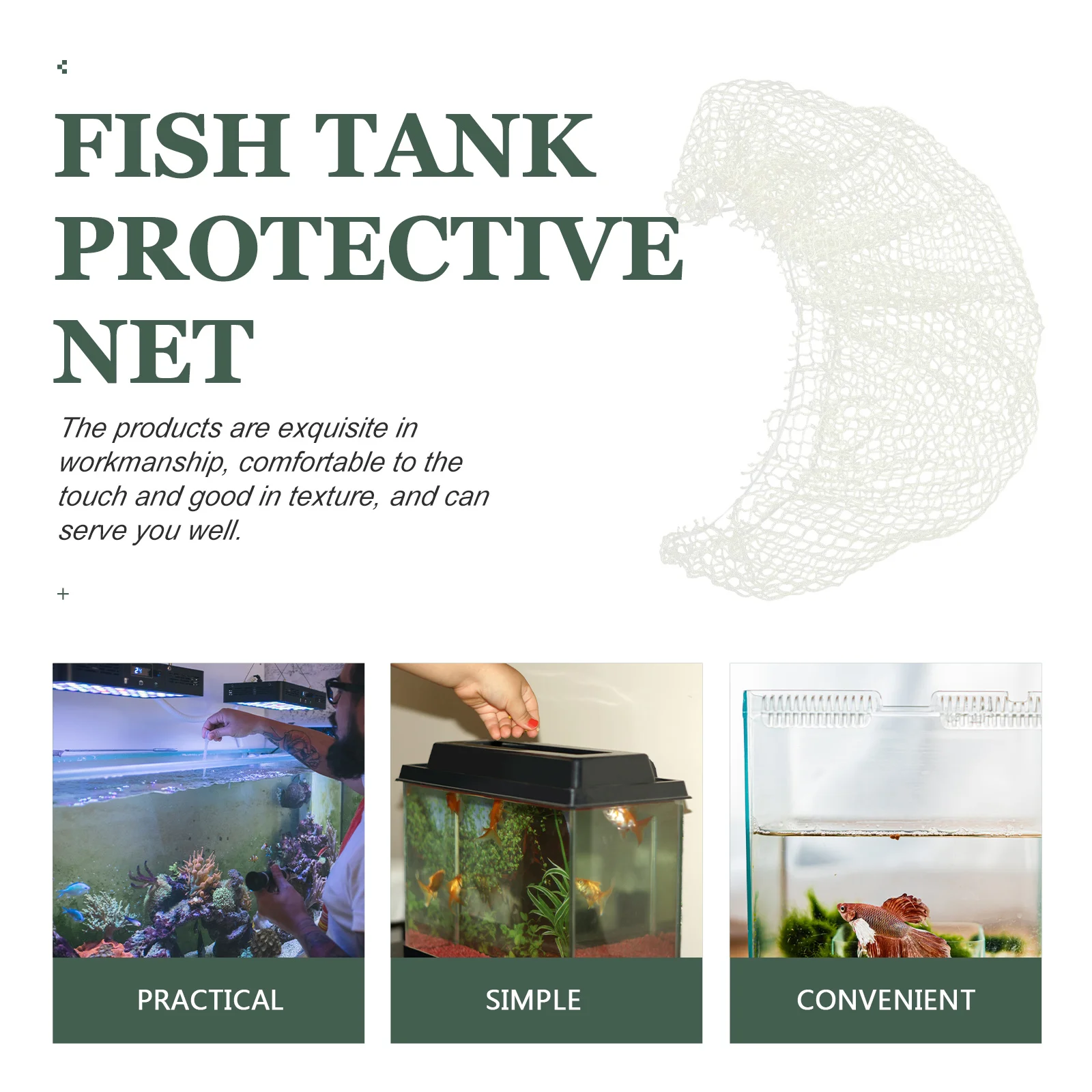 

Anti Escape Net Fish Tank Mesh Screen Protective Aquarium Supplies Terrarium Netting Cover Anti Jump Tank Mesh