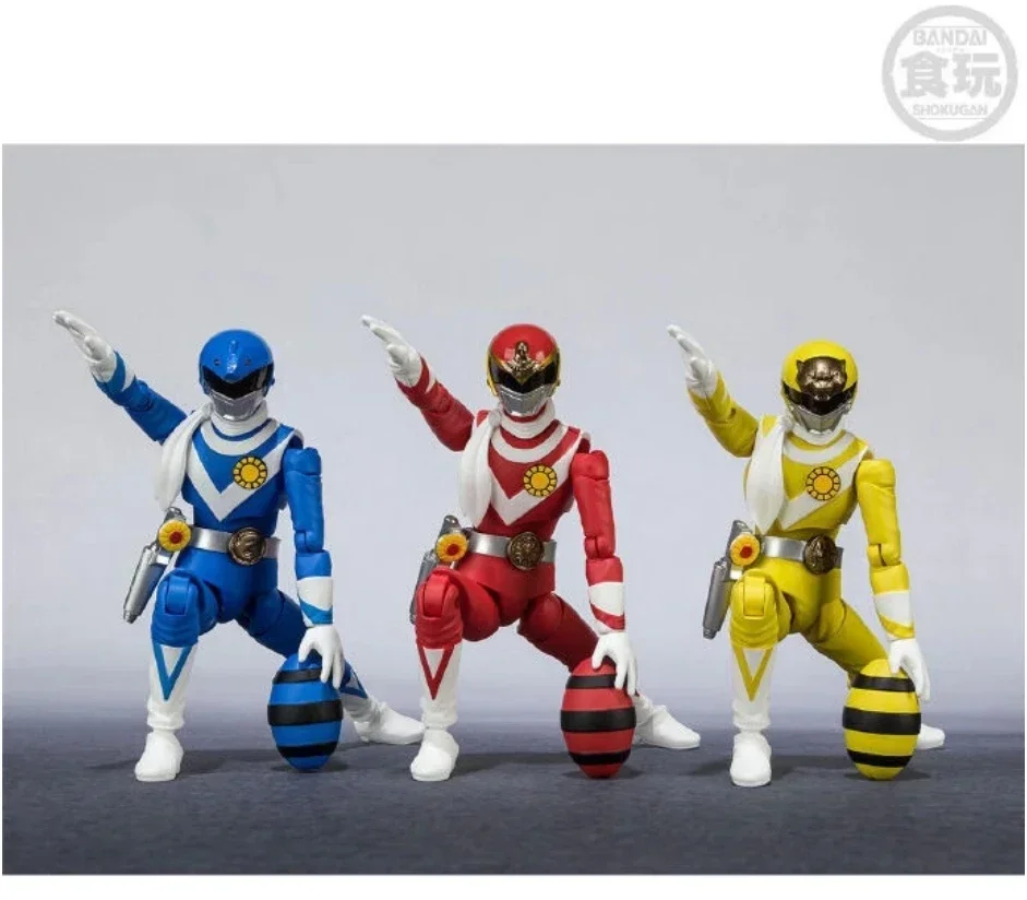 100% Original Bandai Shodo Super Taiyo Sentai Sun Vulcan Action Figures Anime Model Toys Pvc Gifts Figura In Stock