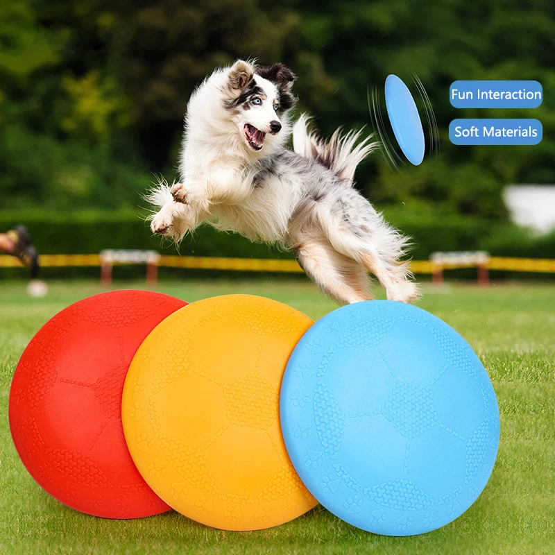7.2 Inch TPR Eco-Friendly Flying Discs Perfect Backyard Games Sports Summer Beach Dog Toy Pet Party Essential