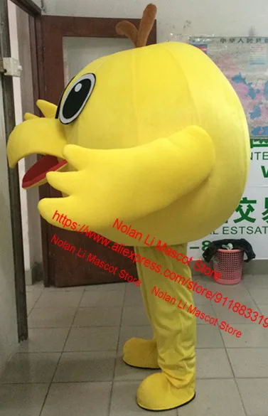 New Customized EVA Material Bird Yellow Chicken Mascot Costume Cartoon Suit Cosplay Masquerade Birthday Party Adult Size 806