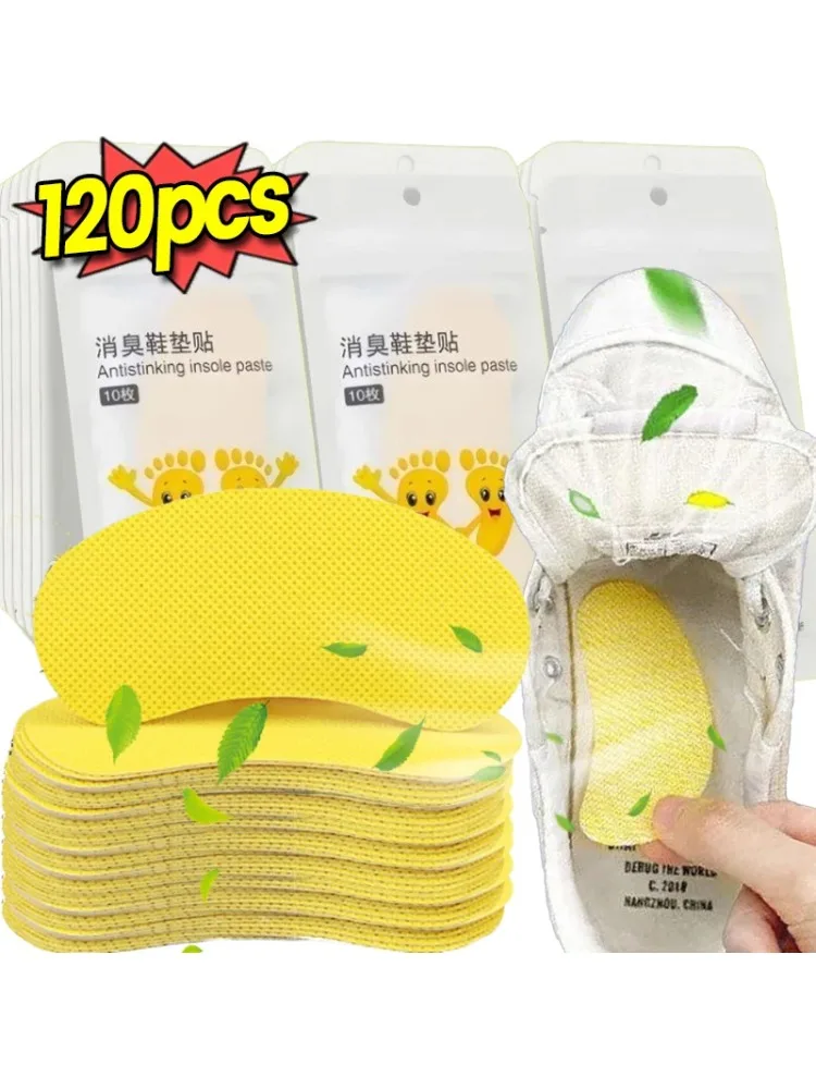 Chaussures odeur de pied déodorant chaussures autocollants déodorants Sneaker odeur parfum frais antibactérien stérilisation semelle intérieure soins des pieds