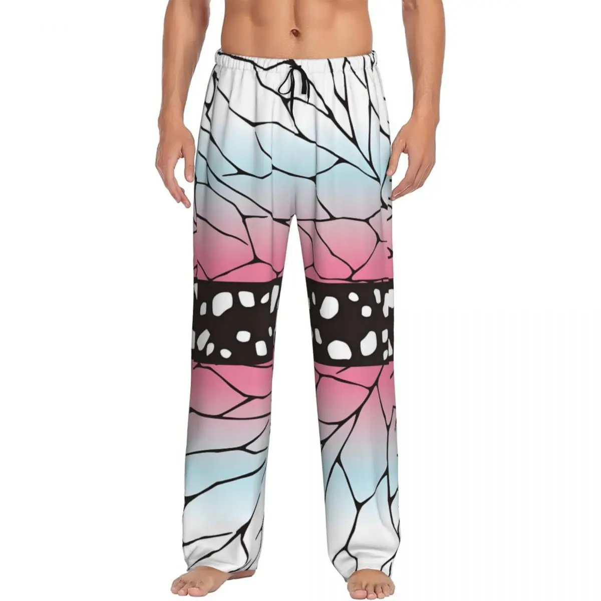 

Custom Printed Men's Demones S-Slayer Pajama Pants Sleepwear Sleep Lounge Bottoms with Pockets