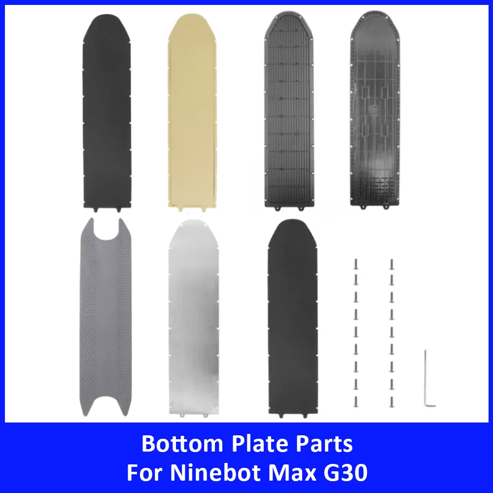 Battery Cabin Cover Bottom Plate Sponge Gasket Foot Pad Screws for Ninebot Max G30 Chassis Deck Cover Scooter Accessories Parts