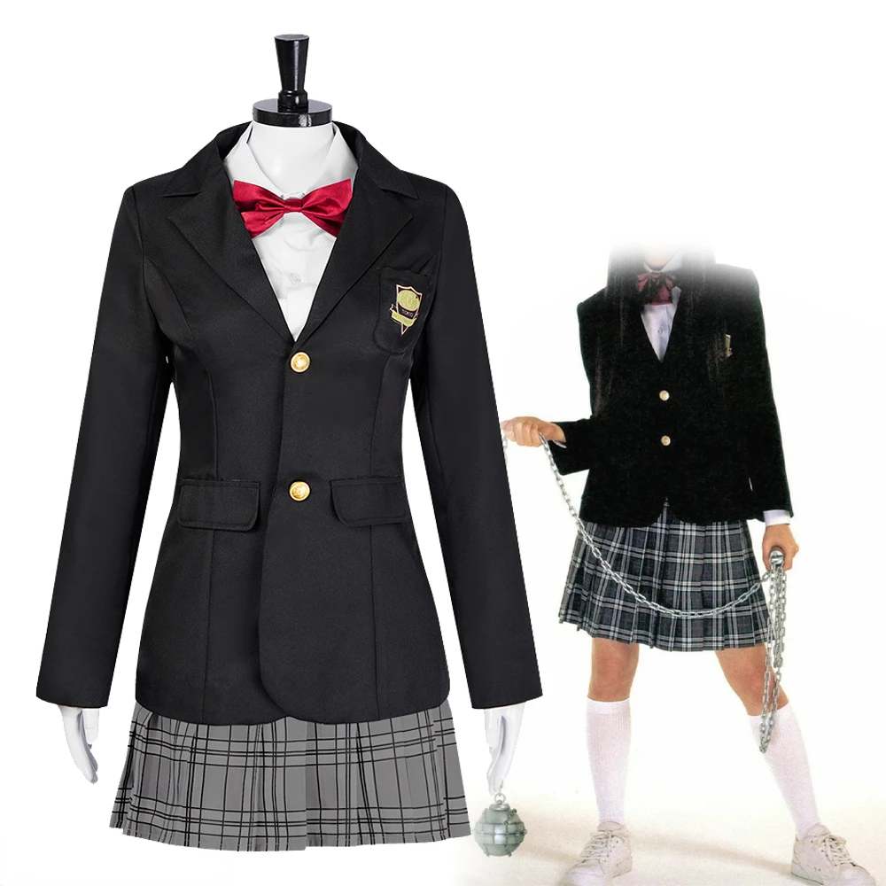 Movie Gogo Yubari Cosplay Costume Women High School Uniform Full Set JK Suits Accessories Halloween Carnival Outfits