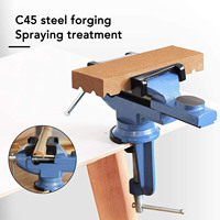 Bench Vise Bench Vise Heavy Duty 80mm Jaw High Hardness 360 Degree Rotation  Table Vise Clamp Table Vise  Vise