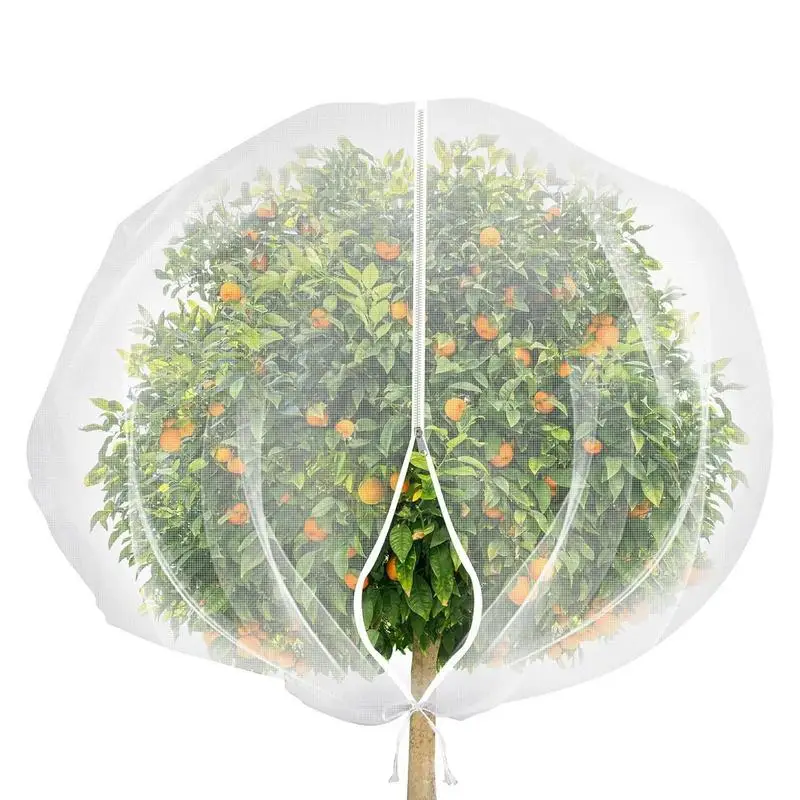 

Garden Plant Protect Mesh Bags Protection Strawberry Netting Zipper Closure Tree Protectors Bird Proof Netting For Plant