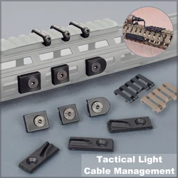 M-LOK Pictinny Wire Guide System For M300 M600 Mlok Cable Management 3PCS/Set Surefire Laser Flashlight Remote Switch Clip 9type