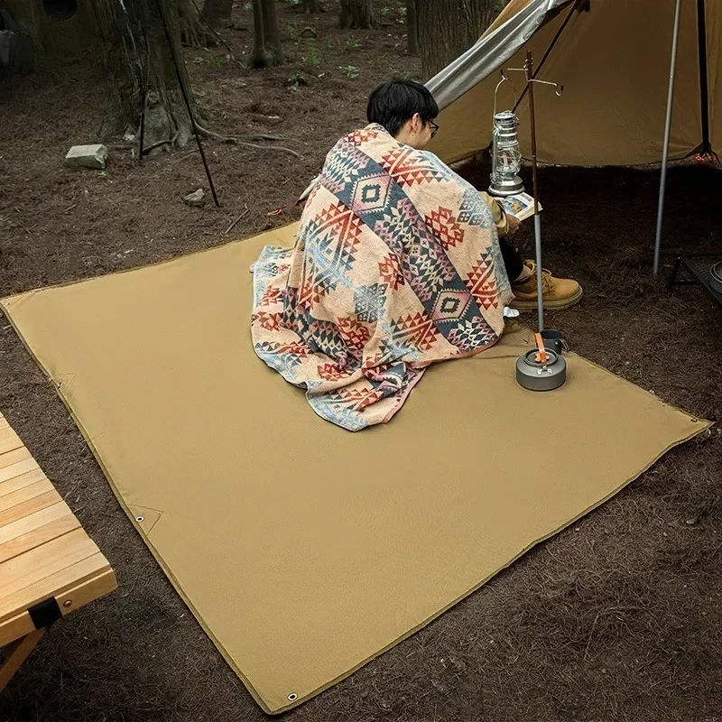 900D Oxford Tent Footprint Waterproof PU2000mm Camping Ground Sheet Multifunctional Outdoor Tarp with Bag ForHiking Picnic Beach