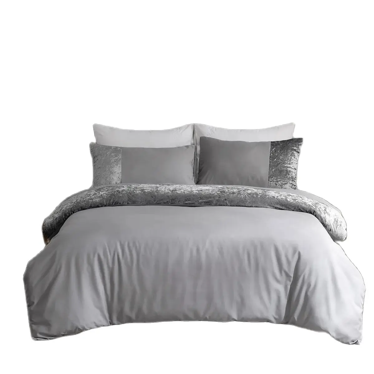 Luxury home textile bedding 3-piece soft and warm velour Duvet cover pillow case set Twin Full Queen Sizecomforter sets