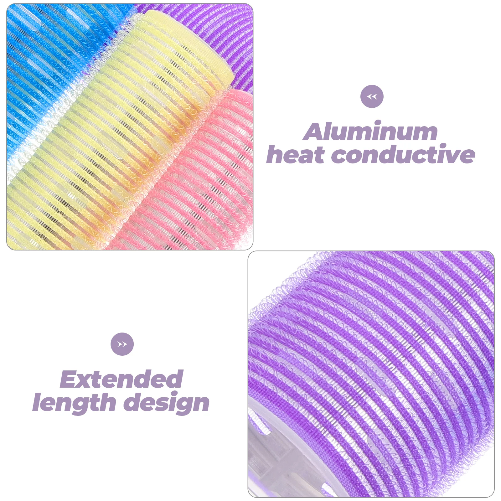 

4 шт., ролики, самозахватные бигуди для длинных волос, теплопроводящие алюминиевые бигуди для укладки, удобные для сна, объемная волна