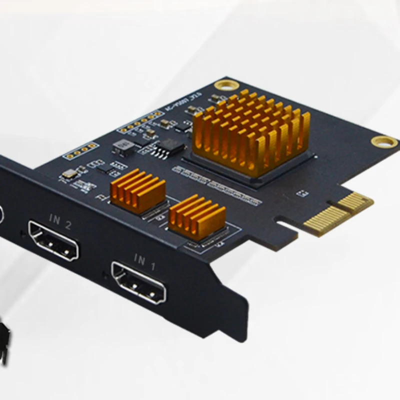 

2-channel hdmi/sdi video capture card pcie built-in 2-channel multi-camera multi-platform live broadcast.