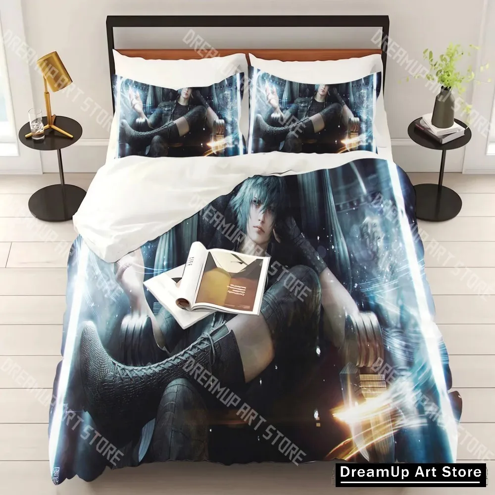 3D Printed Final Fantasy Game Bedding Set for Boys Girls Duvet Cover Pillowcase Twin Queen King Full Single Double Sizes