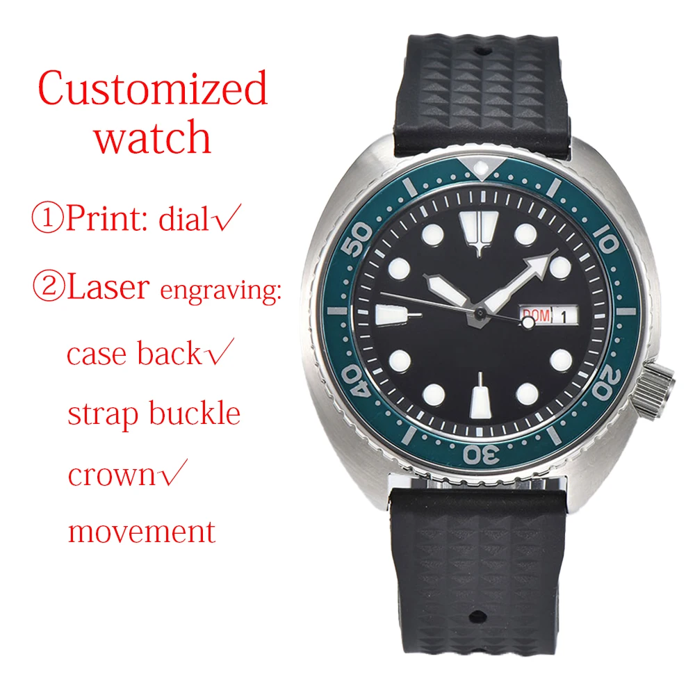 Customized 42.5mm men‘s watch Luxury automatic watch NH36 Stainless Steel Waterproof Watch Top Brand Sapphire Glass Wristwatch