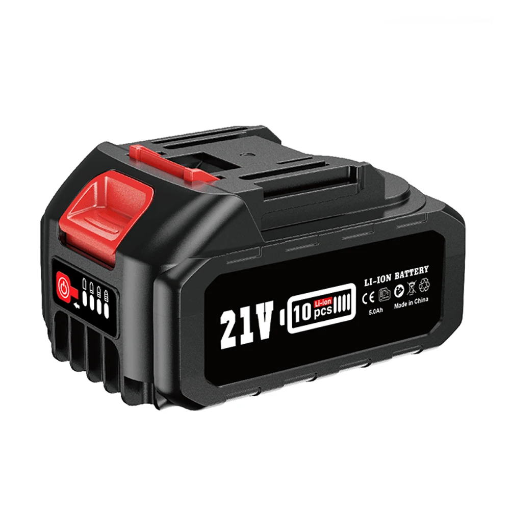 

SEESII Battery 21V 5000mah 3C Lithium-Ion with Power display for SEESII Chainsaw 8 6 4 inch with Makita Battery interface