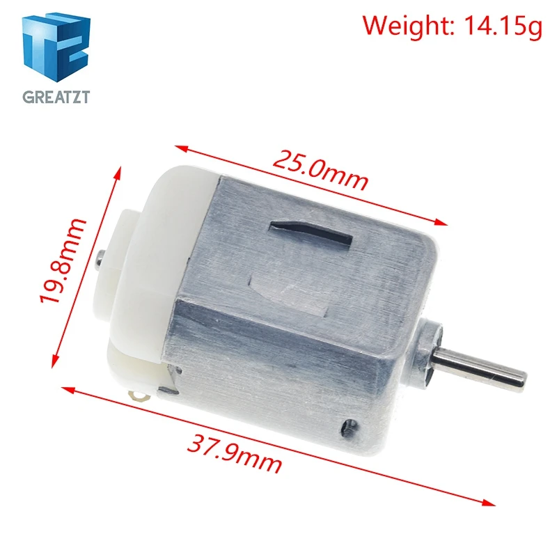GREATZT 3V 0.2A 12000RPM 65Gcm Mini Micro DC Motor for DIY Toys Hobbies Smart Car MOTOR For Arduino