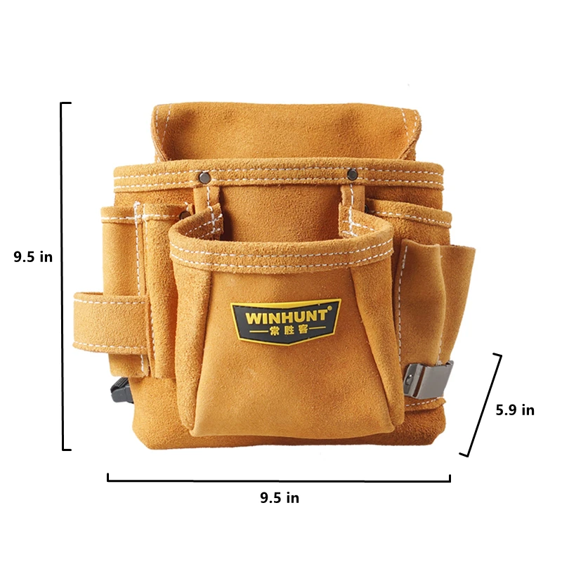 New Wearable Waist Pack Electric Drill Bag Screws Nails Drill Bit Metal Parts Fishing Travel Tool Storage Bags With Belt