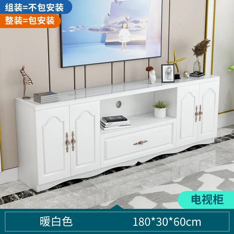 Peiqi الأبيض تسريحات التلفزيون تقف وحدة التحكم غرفة المعيشة الموقد م خزائن الحديثة طاولة تلفاز صالون موبليس مدخل قاعة الأثاث #3