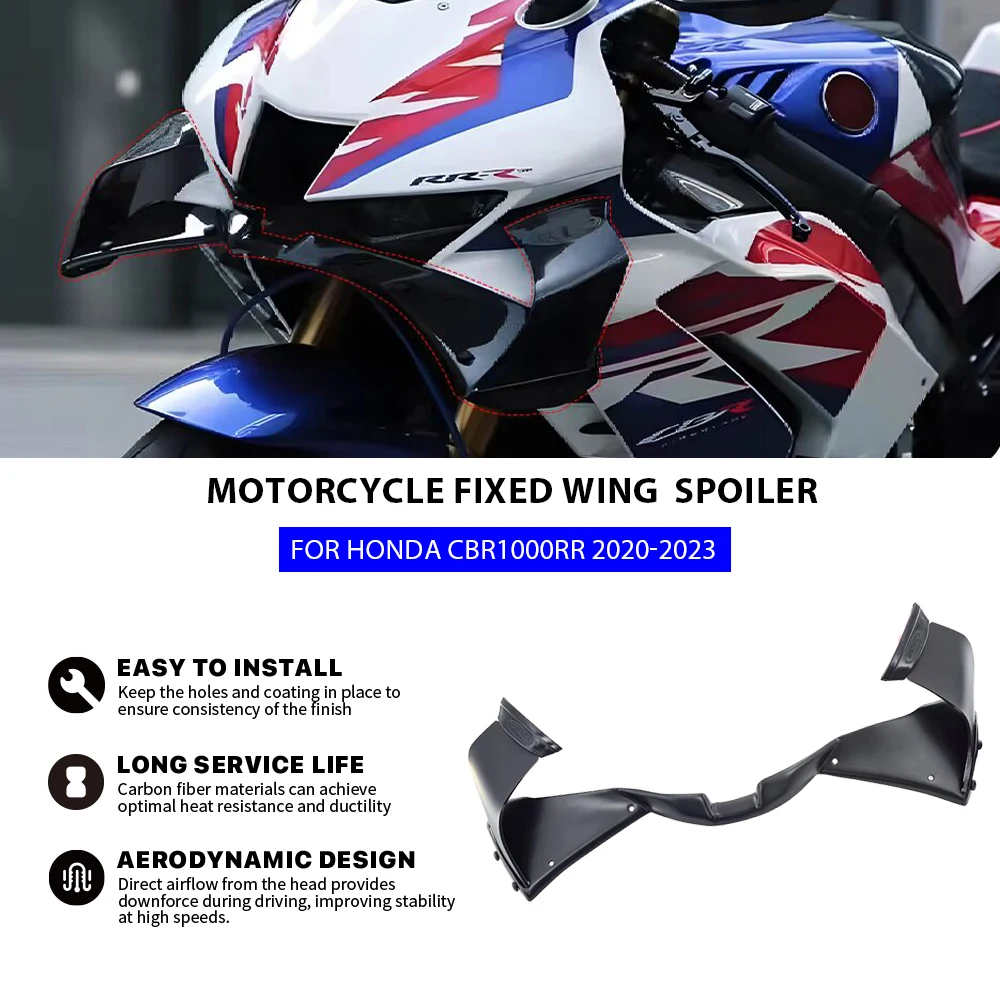 

NEW For Honda CBR1000RR and CBR 1000RR fixed wing motorcycle fairing accessories, front Winglets spoiler 2020 2021 2022 2023