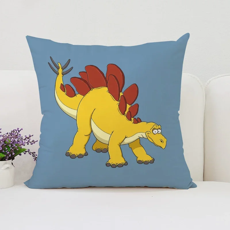 Dinosaur Paradise throw pillow cover with short plush print for living room decoration cushion cover pillow covers decorative