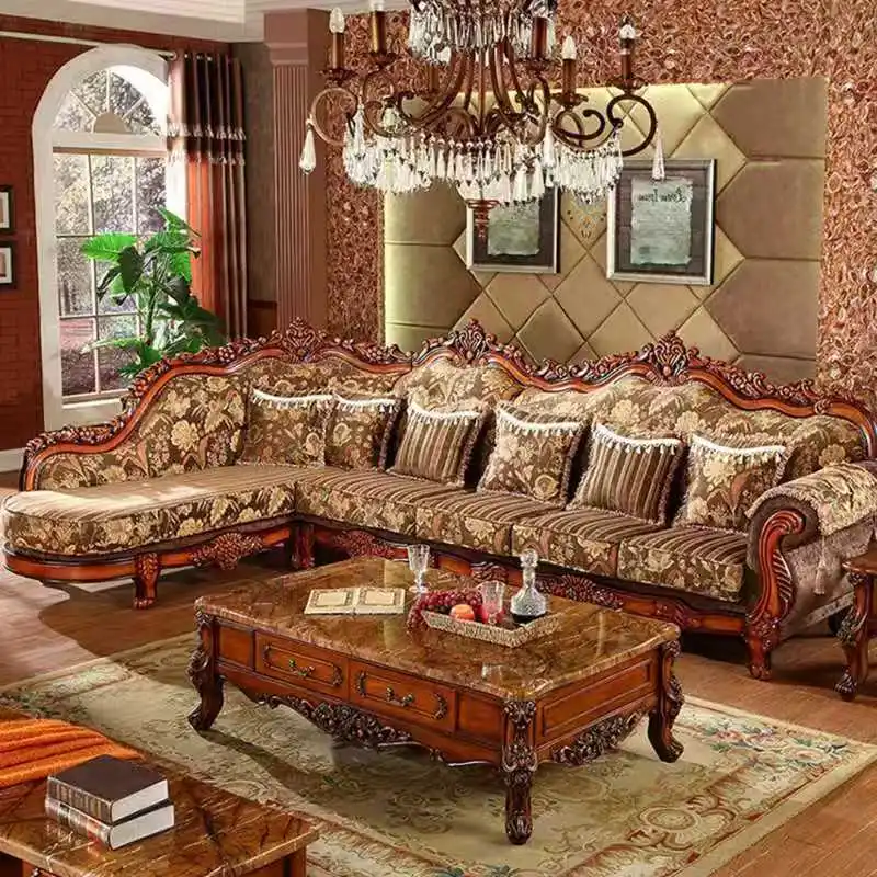 European removable and washable corner L type, fabric sofa, combination, large apartment