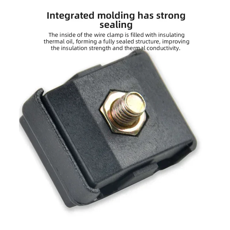 400V T-type Terminal Stripping Free Line Splitter Wire Clamp Insulated Puncture Cable Clip 50A High Power Anti-break Wire Shunt