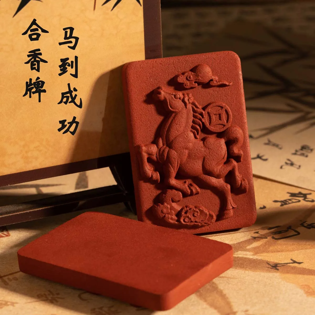 

Аромат в китайском стиле: Амбровый аромат Stamen, «Лошадь к успеху», натуральный, ручной работы, синтетический, в подвеске