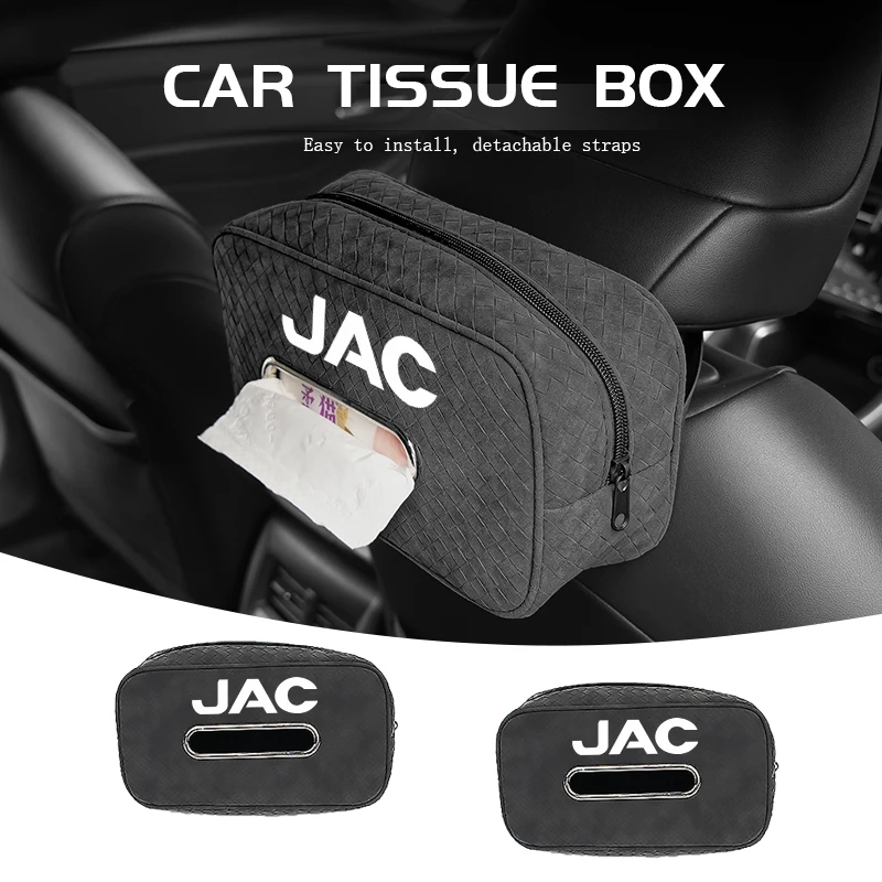 

For JAC Large Capacity Car Tissue Storage Box Portable Backrest Tissue Bag S2 J3 Board JS2 S3 JS3 J2 S5 T8 Refine J5 J6 J7 J4