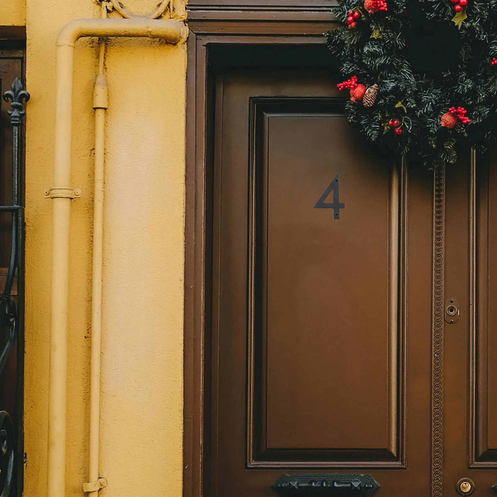 

Acrylic House Number Sign Outdoor Address Numbers For Outside Large Decorative Door Plate Street Villa Courtyard