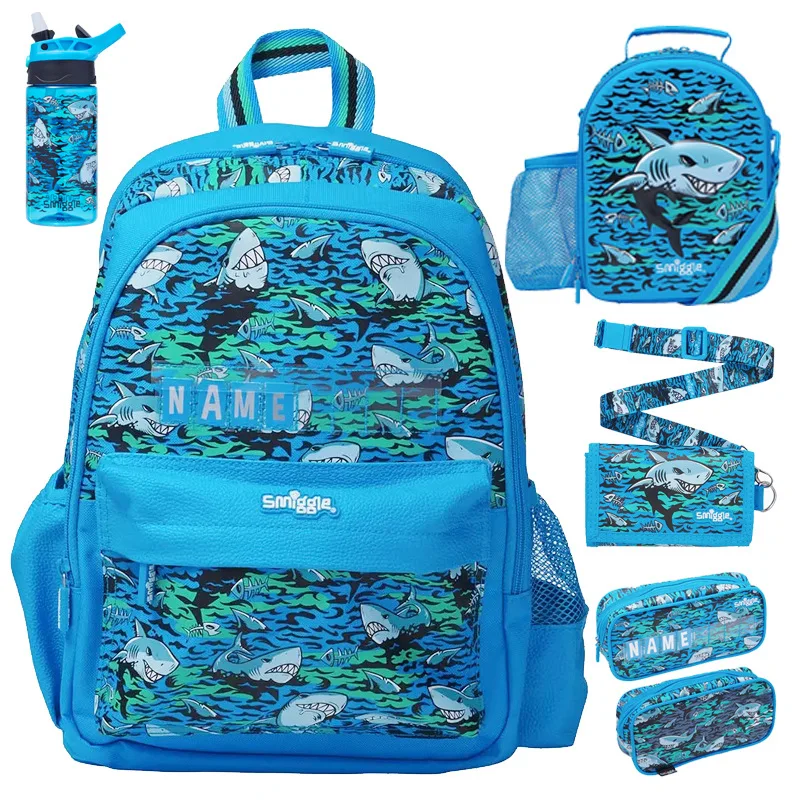 

Australian Smilgle Backpack For Elementary School Students, Children'S Backpack For Girls, Cartoon Shark Backpack, Casual Bag