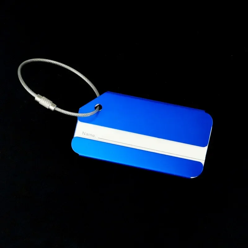 Travel Luggage Tag Creative Casual Aluminium Alloy Suitcase Id Address Holder Baggage Boarding Luggage Tags Portable Label