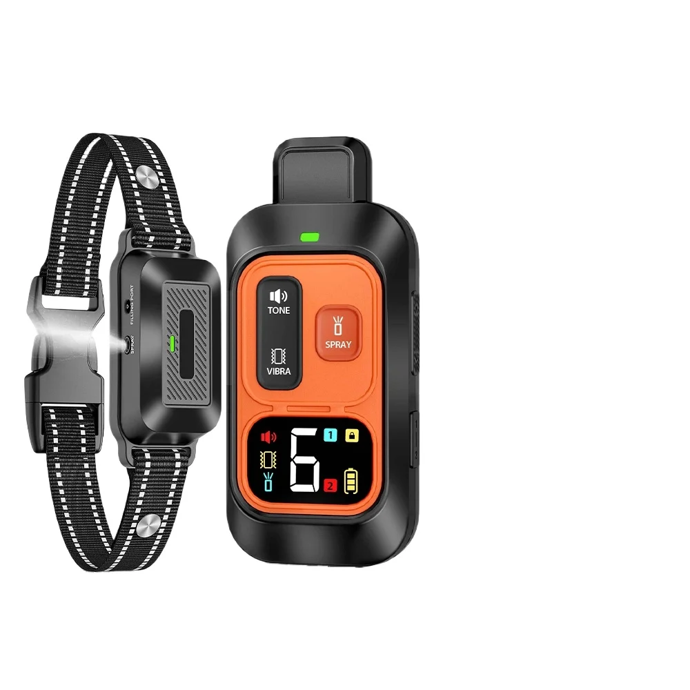 No Shock Citronella Spray Dog Training Collar Remote Control Anti Barking Collar for Small Medium Large Dogs