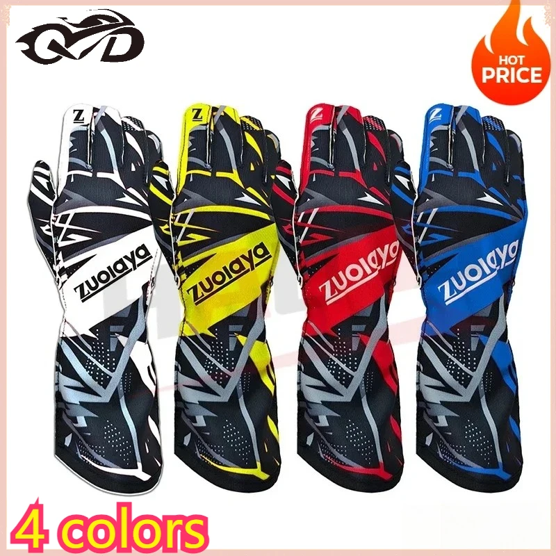 

Kart Long Racing Gloves Full Palm Silicone Wear-Resistant With Anti Slip Lightweight Can Be Patterned On The Outer Seam Logos