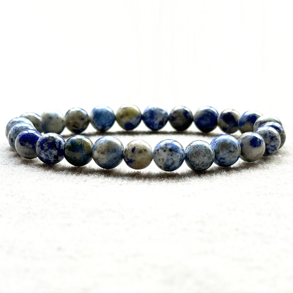 

Ruberthen 8 MM Natural Nepal Lapis Lazuli Bracelet