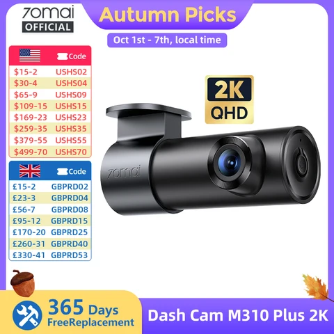 2K Voice Control Dash Cam