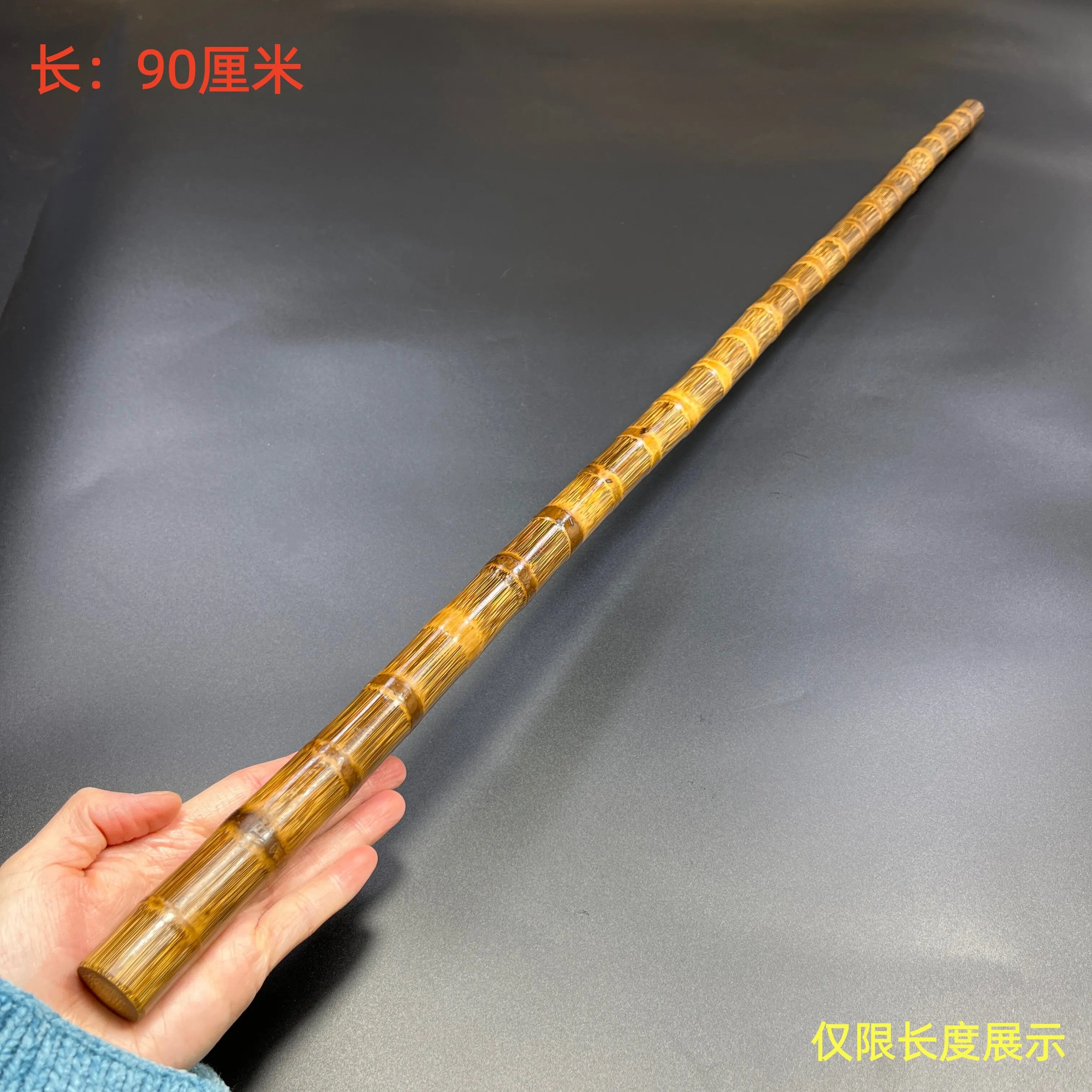 Hand-Polished Bamboo Stretching Rod Natural Solid Material Fitness Stick for Yoga Exercise, Shoulder Mobility and Body Training