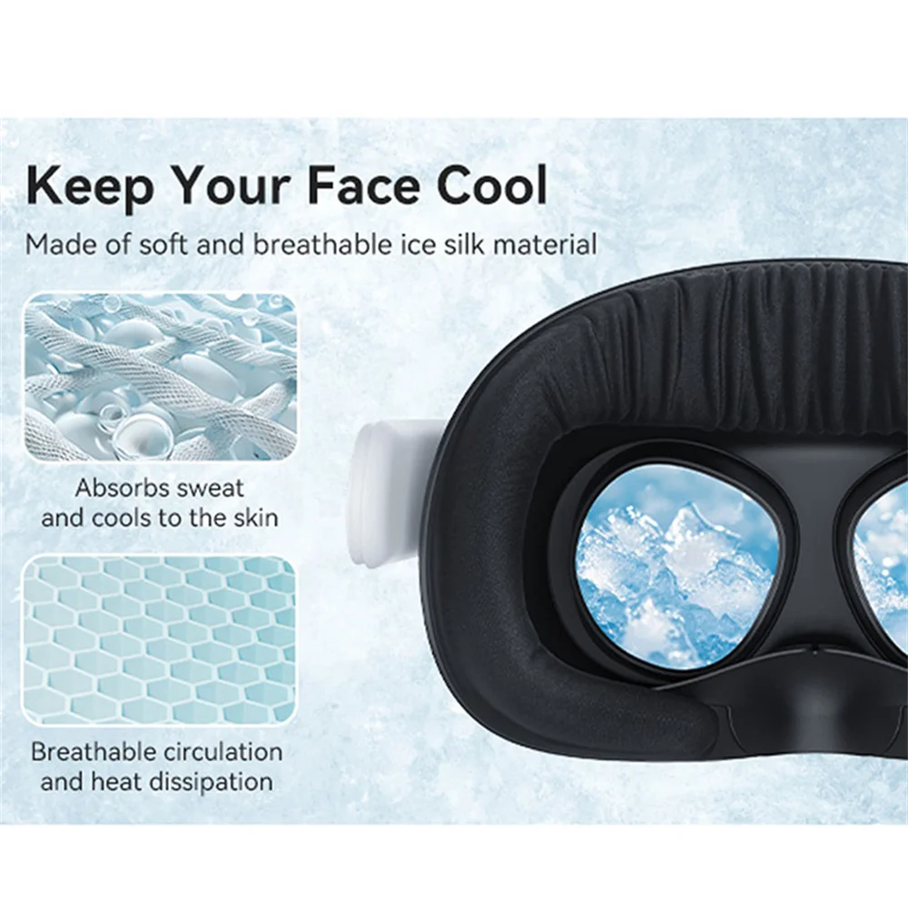 Дышащая маска для лица 6 в 1, чехол для Meta Quest 3, интерфейс для лица, легкая герметичная сменная накладка, обновленные аксессуары VR