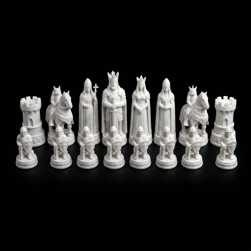 16 Pcs Medieval Shield Theme Desktop Decoration Birthday Gift Desktop Decoration Decoration
