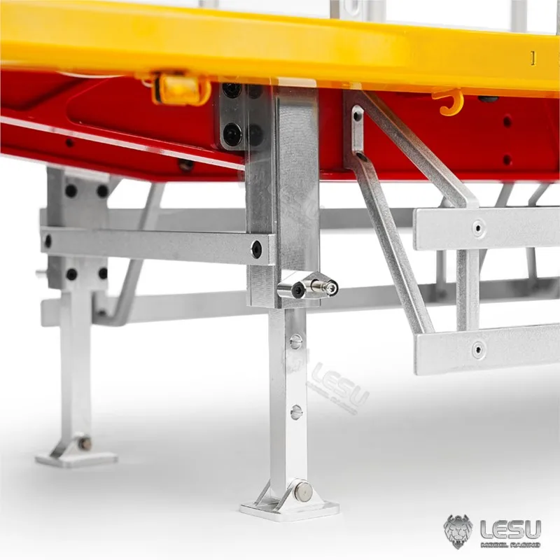 LESU 1/14 20FT 40 FT Halbmetall RC Anhänger bemaltes Modell für Spielzeug RC Traktor LKW Funksteuerung Auto Fahrzeugmodell