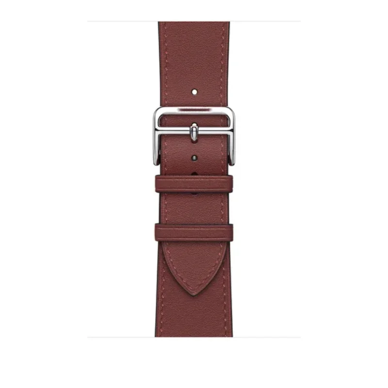 Correa de cuero Premium para Apple Watch 45mm 44mm 49mm 40mm 41mm 42/46mm pulsera cómoda y duradera iWatch Ultra 10 9 8 7 6 5 4