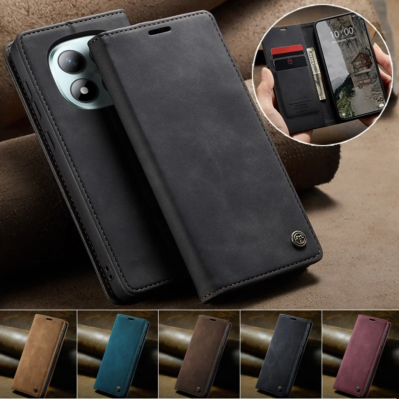 

Magnetic Leather Wallet Phone Case For XiaoMi RedMi Note 15 14 Pro Plus 13 12 11 12S POCO M8 M7 M6 X7 X6 X5 Card Slots Cover Bag