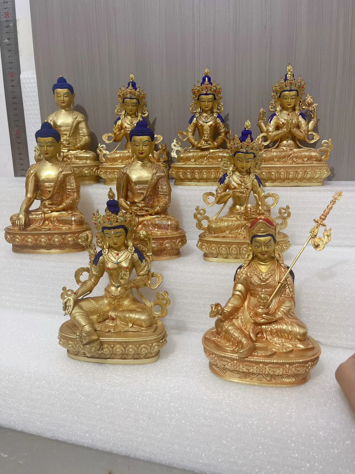 Special offer Exquisite copper carving buddha Guanyin tara Vajrasattva Amitayus Buddha Buddhist family altar monk lama offering