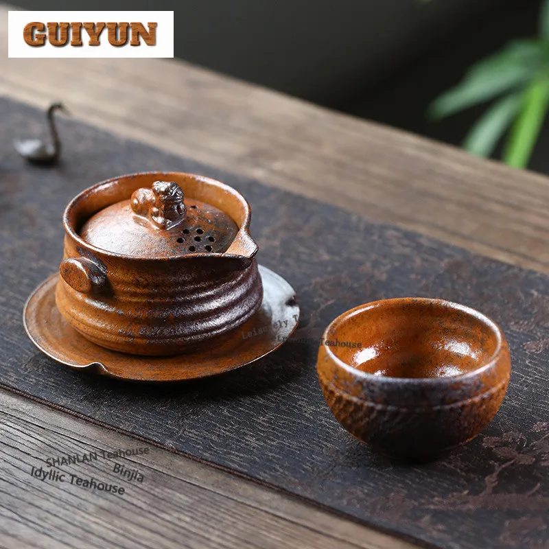 

130 мл креативные чайники Исин из фиолетовой глины, горшок ручной работы, чайник из сырой руды и грязи с ситечком, китайский чайный сервиз Цзыша, украшения