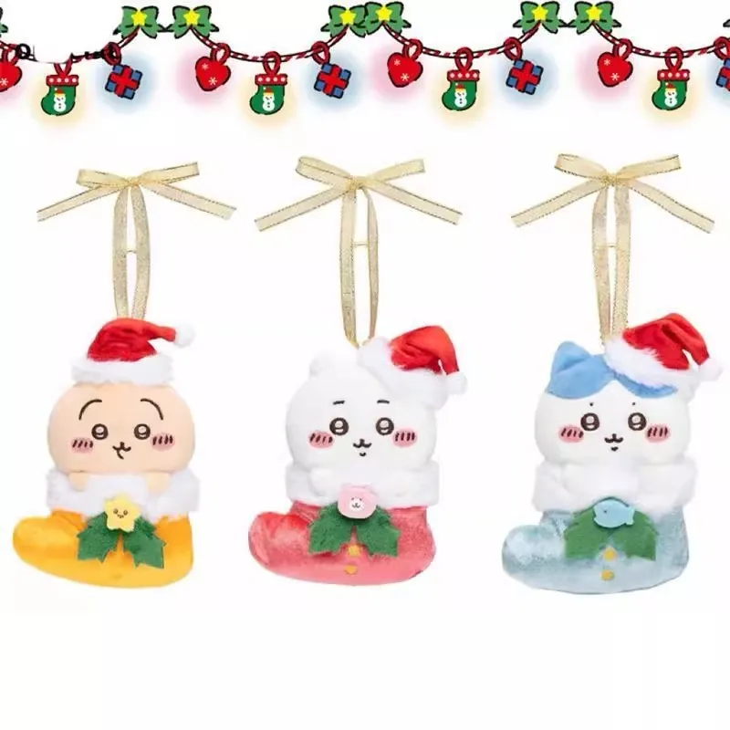 Kerstmis Nieuwe Chiikawa Ursage Pop Kleine Acht Pop Kleine Hanger Jiikawa Pluche Hanger Sleutelhanger Gift Leuke Schooltas Hanger Speelgoed