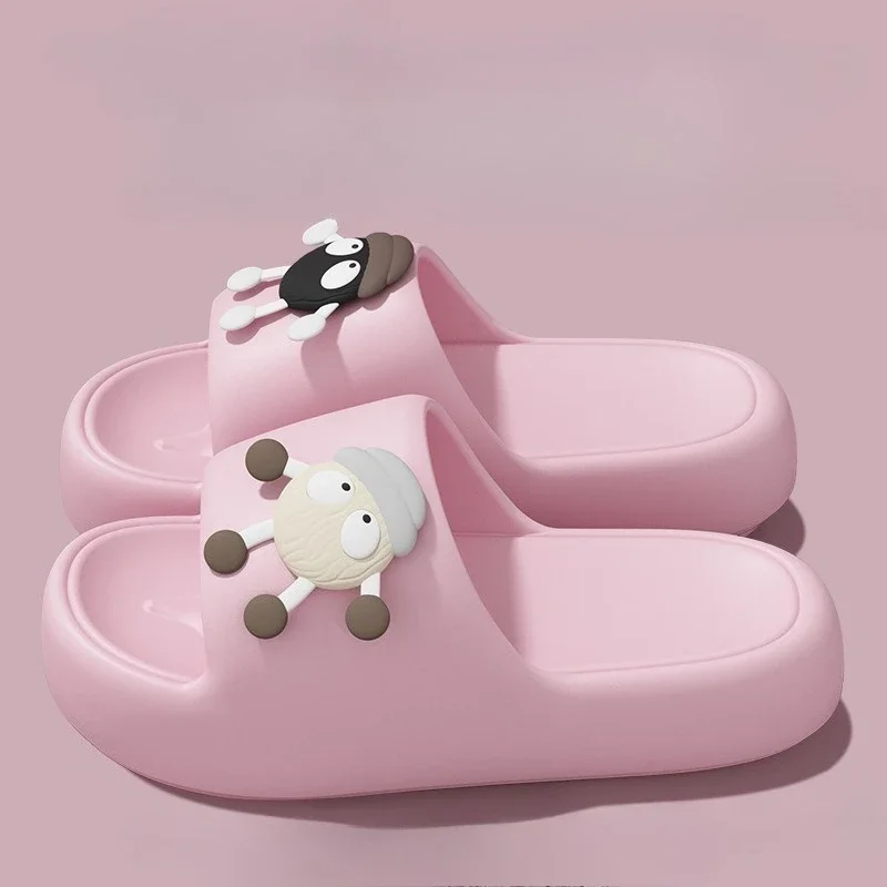 

MEOD домашние тапочки на толстой платформе для ванной комнаты, женские модные домашние шлепанцы из ЭВА на мягкой подошве, женские сандалии, нескользящие шлепанцы с героями мультфильмов